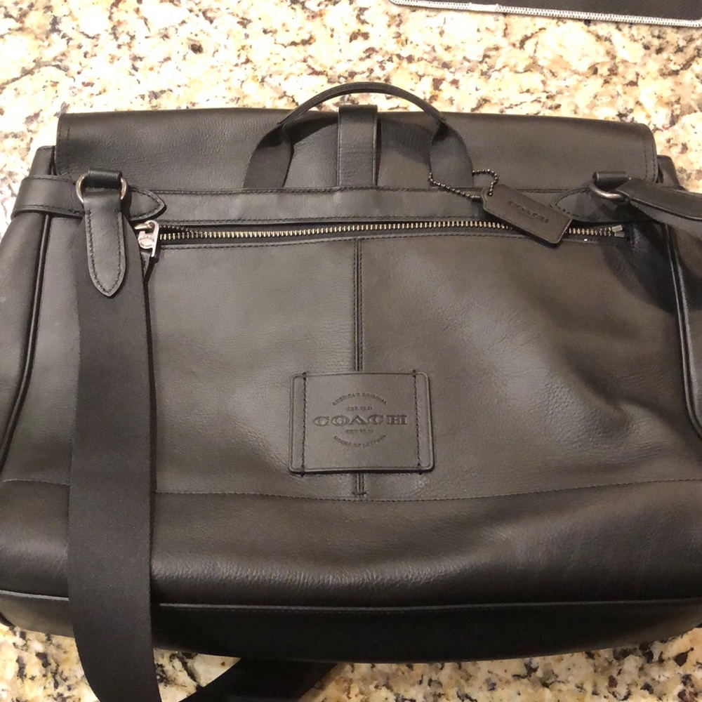 All leatherCoach Laptop or Carry Bag. Brand New!